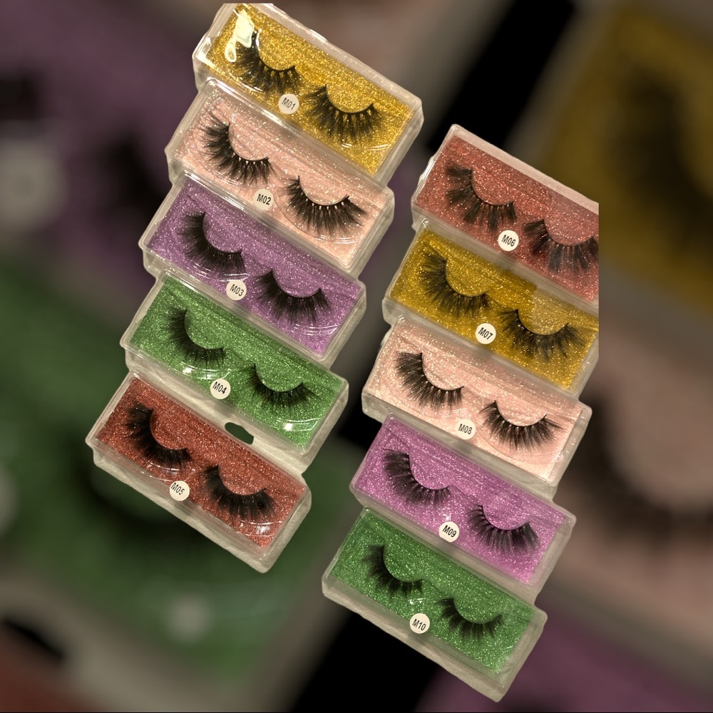 🎉HP🎉 False Eyelashes 3D Natural, Think, Handmade Full Strip - Cruelty Free